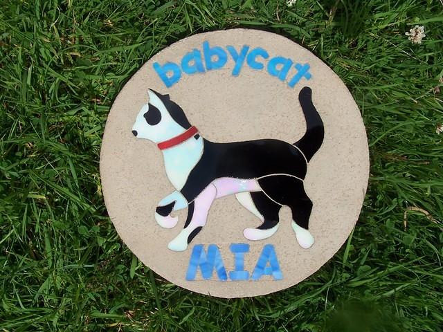 Walking cat Bk Wt